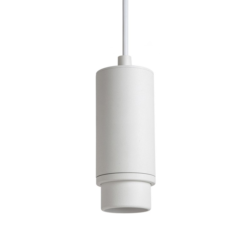 Spot suspendu OPTIMUS blanc 230V LED GU10 9W 10 50°