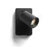 Applique murale VOLTERA USB noir 230V LED GU10 9W