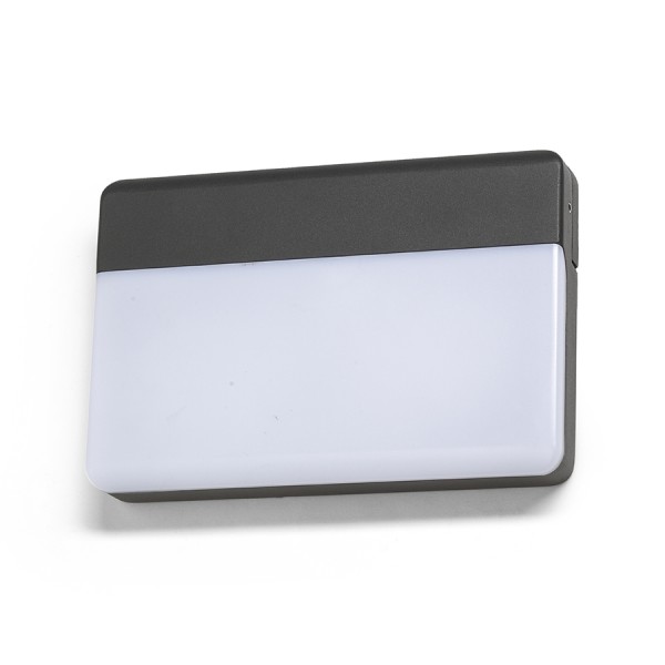 Applique d'extérieur LED GAVIN murale gris anthracite acrylique dépoli 230V LED 13W IP65 3000K