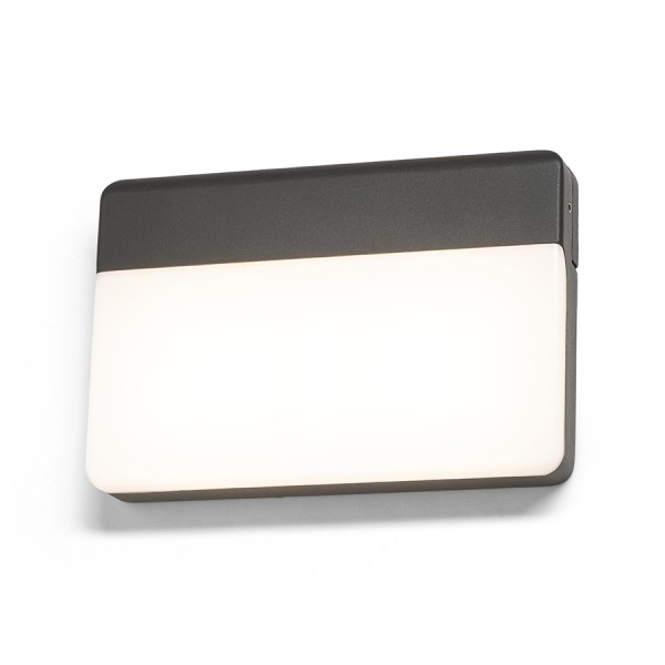 Applique d'extérieur LED GAVIN murale gris anthracite acrylique dépoli 230V LED 13W IP65 3000K