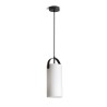 Suspension JULIETTA 31 verre opale coloré/noir 230V LED E27 15W