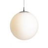 Suspension LUNA 30 verre opale coloré/chrome 230V LED E27 15W