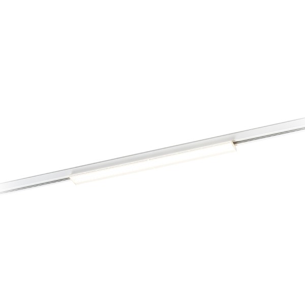 Luminaire FLATLINE 60 pour rail triphasé blanc 230V LED 20W 90° 3000K