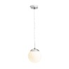 Lampe de suspension BOLLY 17 verre opale coloré/chrome 230V LED E27 11W IP44