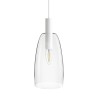 Luminaire suspendu BELLINI L E14 blanc verre clair 230V LED E14 15W