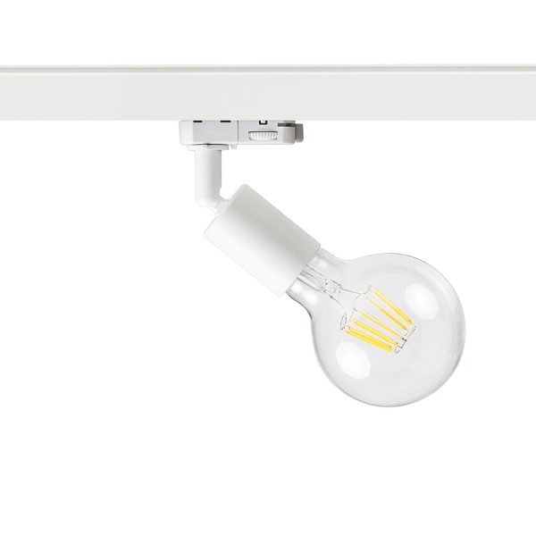 Luminaire à barre FAX E27 pour rail triphasé blanc 230V LED E27 15W