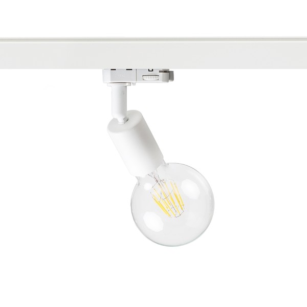 Luminaire à barre FAX E27 pour rail triphasé blanc 230V LED E27 15W