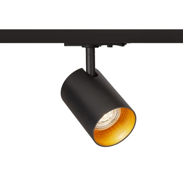 Réflecteur CONNOR pour rail monophasé noir/jaune or 230V LED GU10 10W