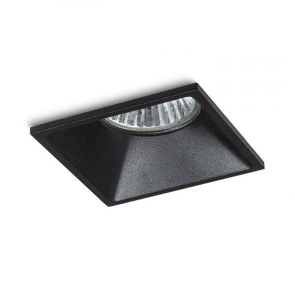 Spot ZURI SQ encastrable noir 230V GU10 35W