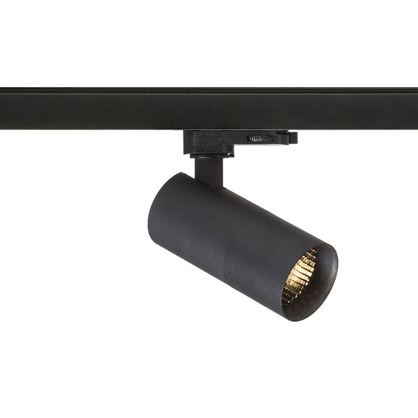 Réflecteur FORZA pour rail triphasé noir 230V LED GU10 10W