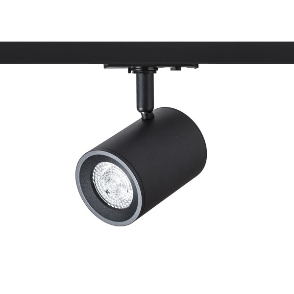 Réflecteur CADENZA pour rail monophasé noir 230V LED GU10 10W