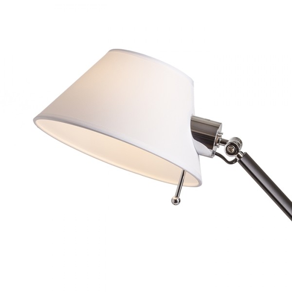 Lampe à poser MONTANA table blanc/noir chrome 230V LED E27 11W