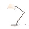 Lampe à poser MONTANA table blanc/noir chrome 230V LED E27 11W