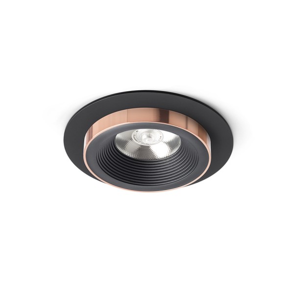 Spot SHARM R I encastrable noir/noir cuivre 230V LED 10W 24° 3000K