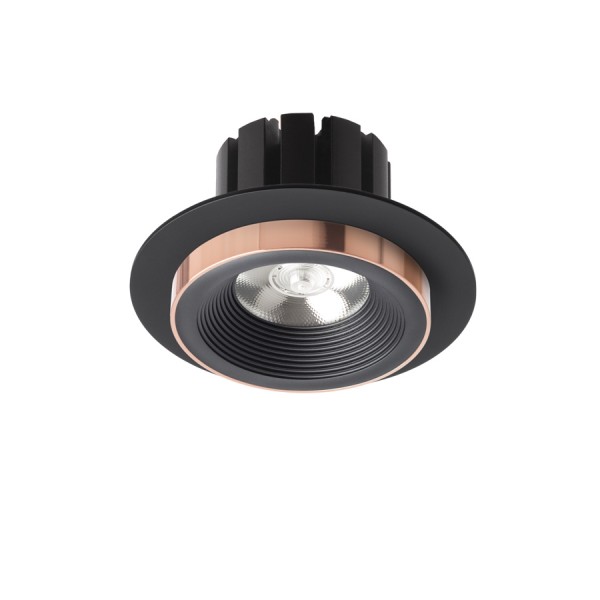 Spot SHARM R I encastrable noir/noir cuivre 230V LED 10W 24° 3000K