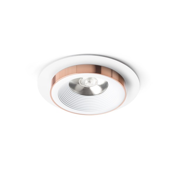 Spot SHARM R I encastrable blanc cuivre 230V LED 10W 24° 3000K