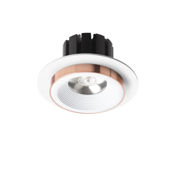 Spot SHARM R I encastrable blanc cuivre 230V LED 10W 24° 3000K