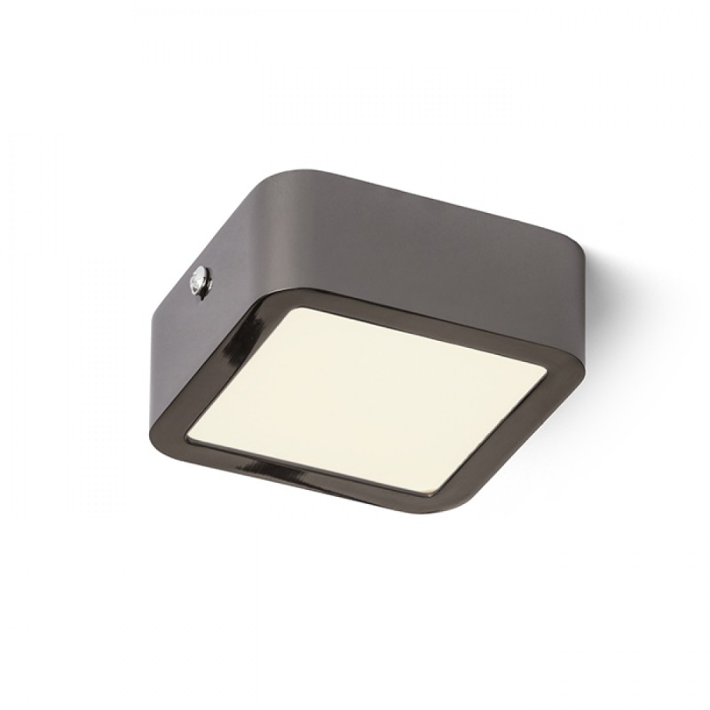 Luminaire HUE SQ 9 DIMM plafonnier chrome noir 230V LED 6W 3000K