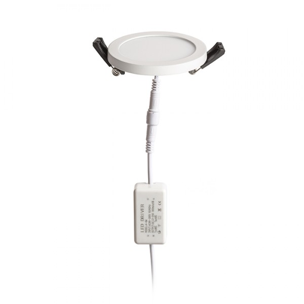 Luminaire HUE R 9 DIMM encastrable blanc 230V LED 6W 3000K