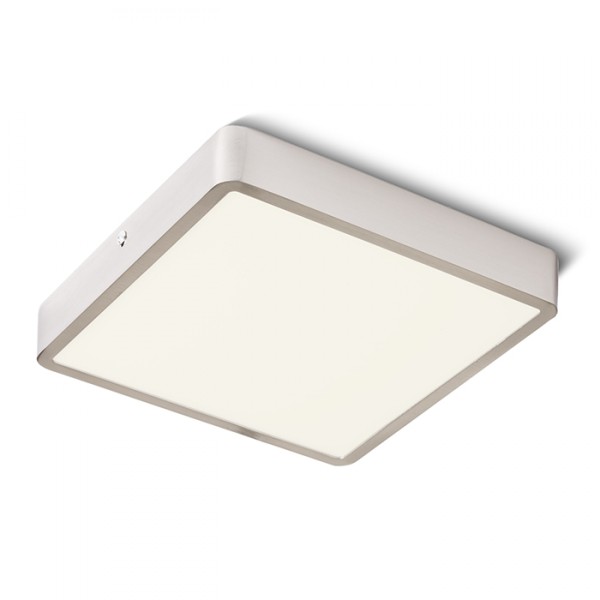 Plafonnier HUE SQ 22 DIMM nickel mat 230V LED 24W 3000K