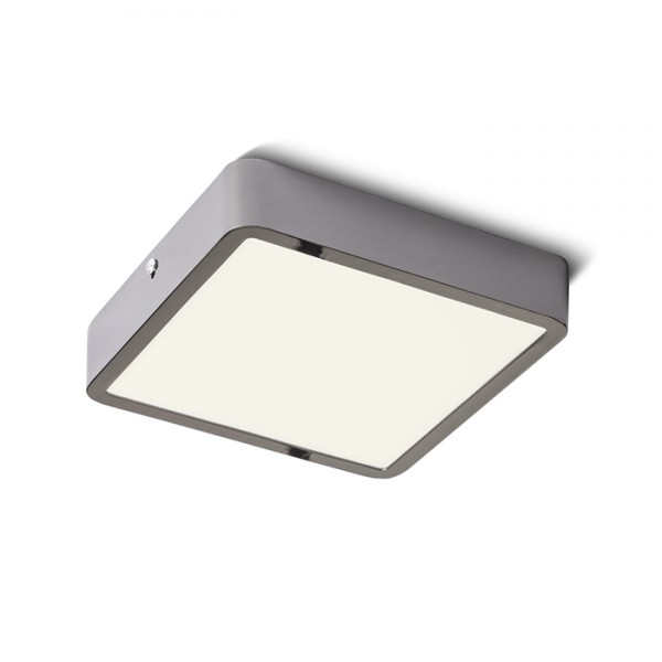 Plafonnier HUE SQ 17 DIMM chrome noir 230V LED 18W 3000K