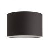 Abat-jour RON 55/30 Polycoton noir/PVC blanc max. 23W