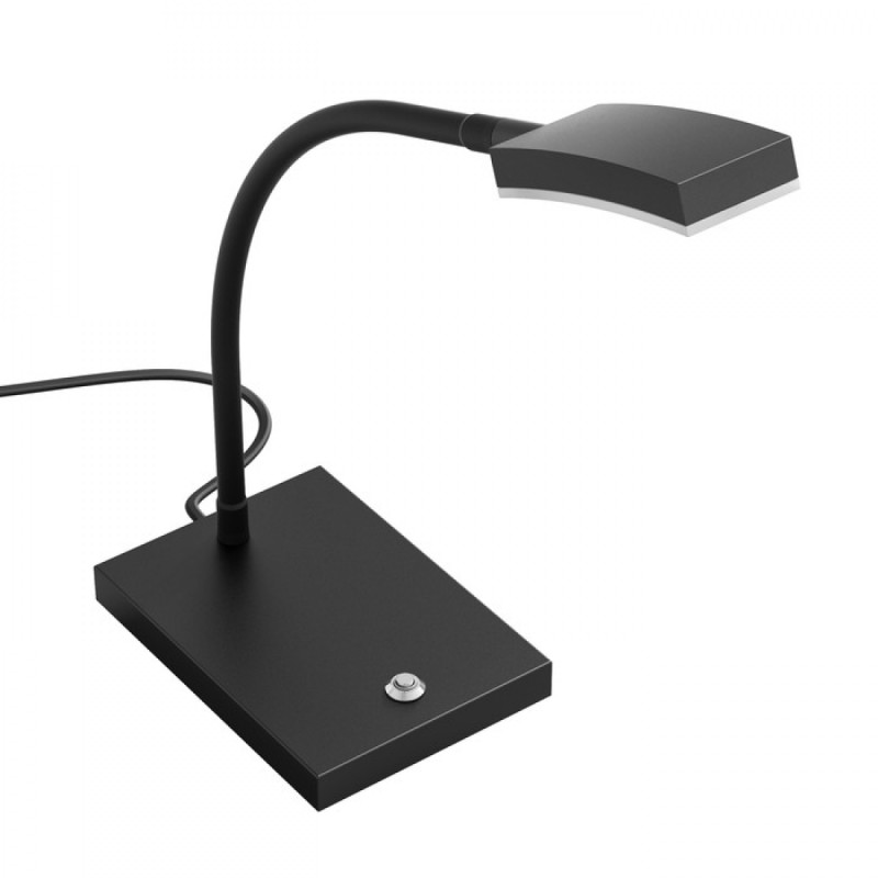 Lampe LED FRISCO T table noir 230V LED 4.2W 120° 3000K