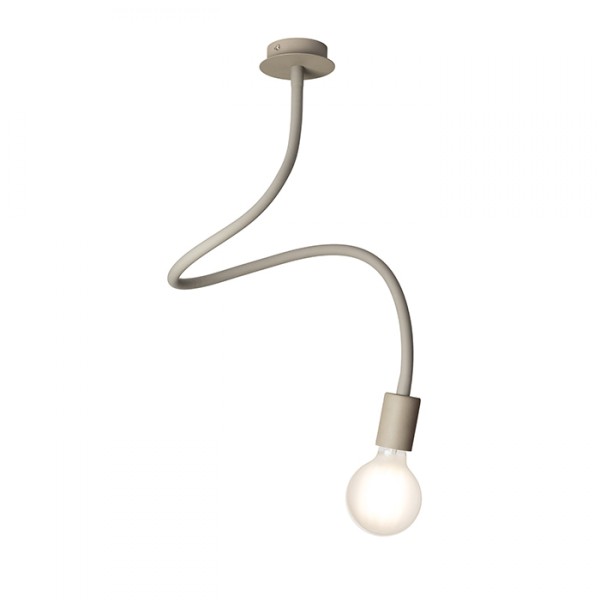 Suspension LOYD E27 I gris beige 230V LED E27 15W