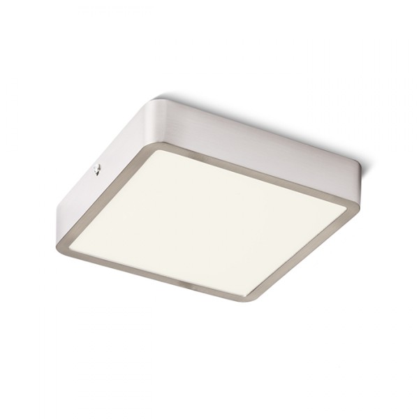 Plafonnier HUE SQ 17 nickel mat 230V LED 18W 3000K