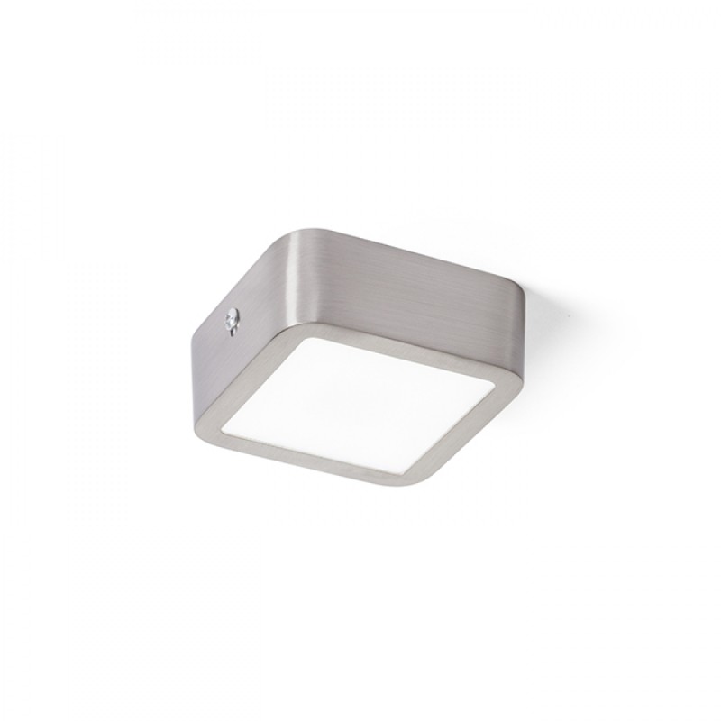 Plafonnier HUE SQ 9 nickel mat 230V LED 6W 3000K