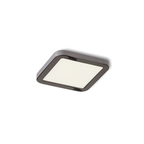 Luminaire HUE SQ 9 encastrable chrome noir 230V LED 6W 3000K