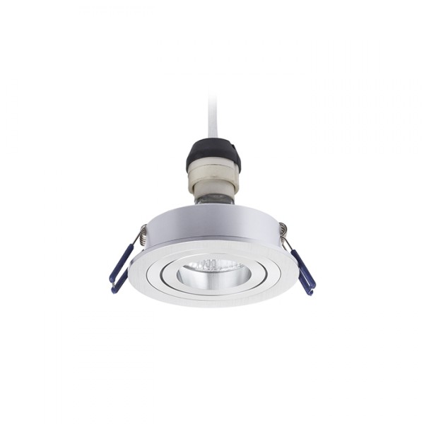 Spot PASADENA GU10 R encastrable aluminium brossé 230V LED GU10 7W