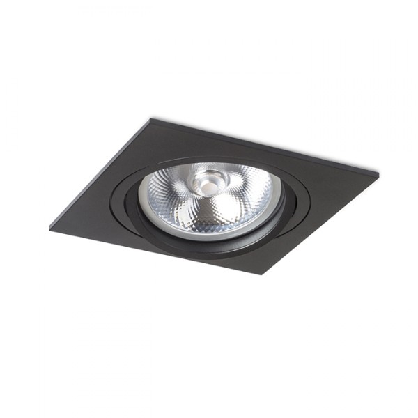 Spot PASADENA G53 SQ I noir 230V LED G53 15W