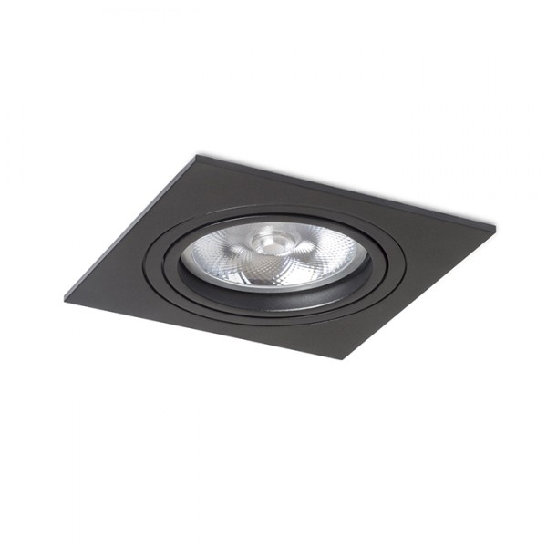 Spot PASADENA G53 SQ I noir 230V LED G53 15W