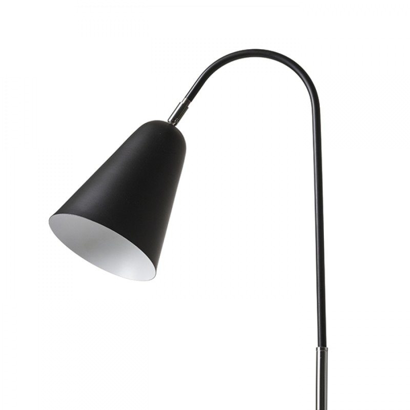 Lampe à poser GARBO table noir chrome 230V LED E27 15W