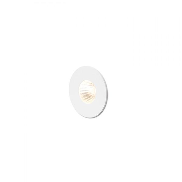 Spot LED encastrable RIO R blanc 230V LED 3W 22° 3000K