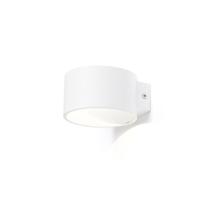 Applique LED murale BIARITZ blanc 230V LED 5W 3000K