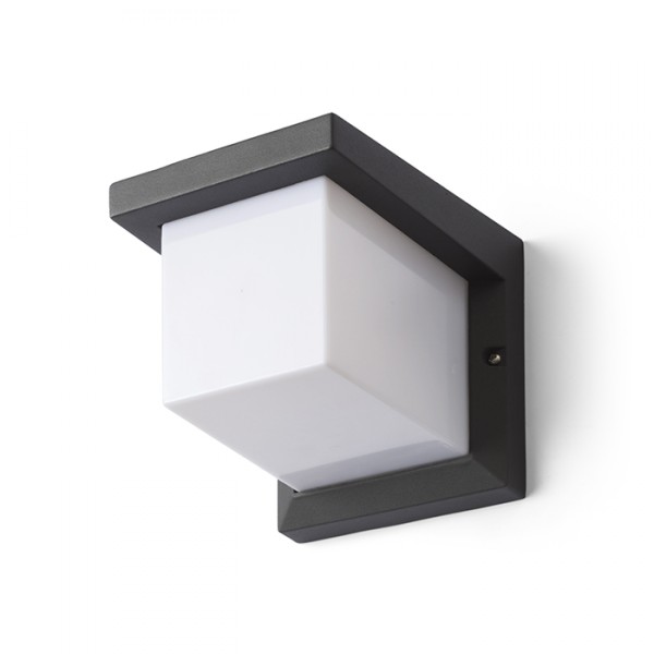 Applique murale d'extérieur HIDE SQ gris anthracite 230V LED E27 15W IP44