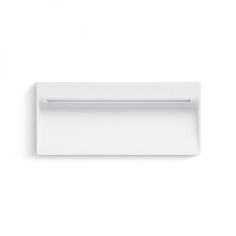 Applique LED murale AQILA RC blanc 230V LED 6W IP54 3000K