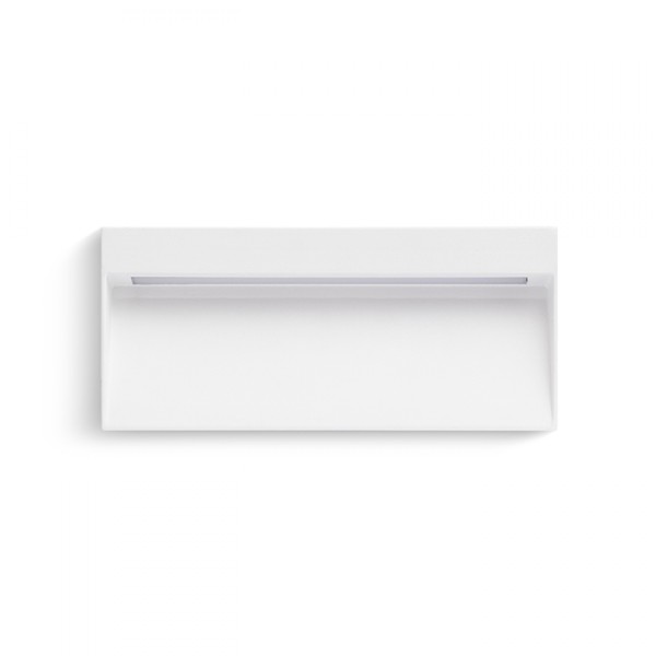 Applique LED murale AQILA RC blanc 230V LED 6W IP54 3000K