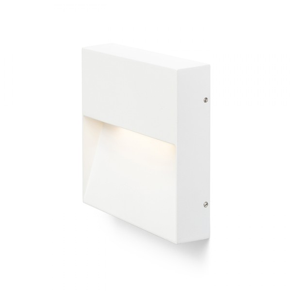 Applique LED murale AQILA SQ blanc 230V LED 6W IP54 3000K