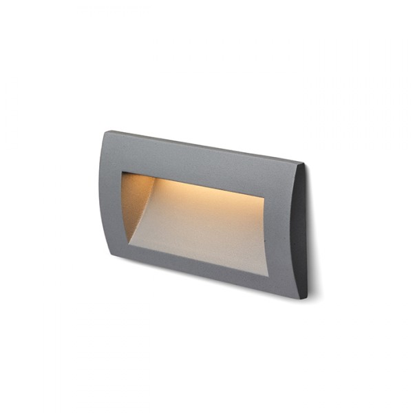 Applique LED encastrable GORDIQ L gris anthracite 230V LED 3W IP65 3000K