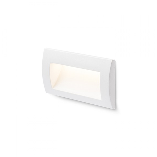 Applique LED encastrable GORDIQ L blanc 230V LED 3W IP65 3000K