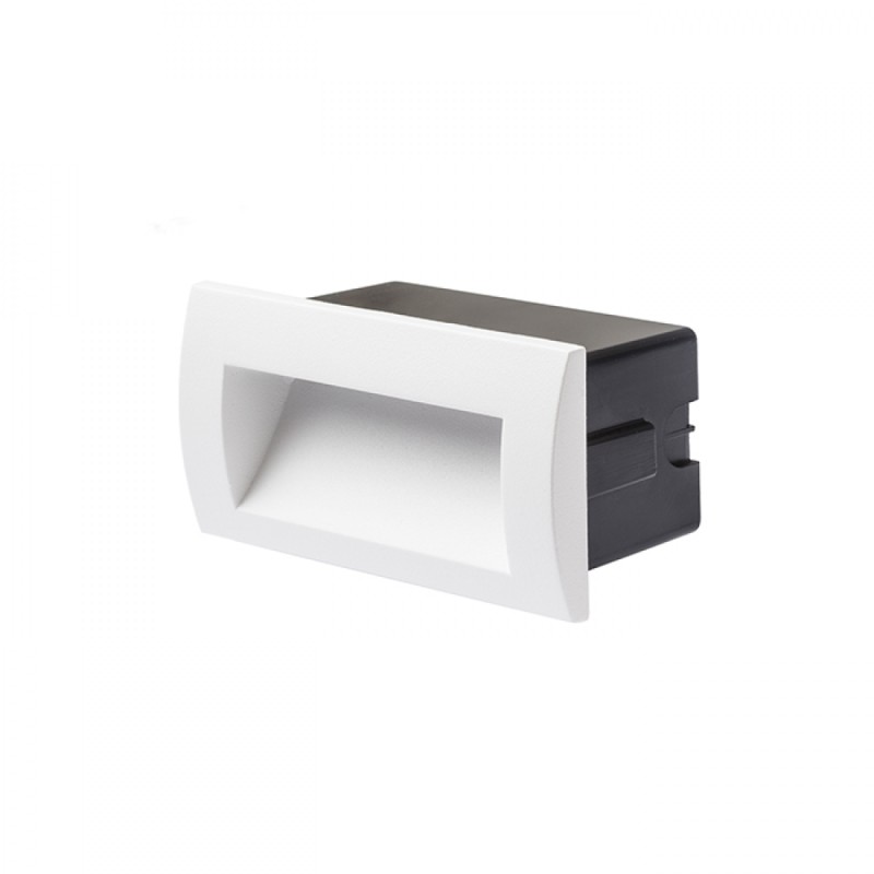 Applique LED encastrable GORDIQ L blanc 230V LED 3W IP65 3000K