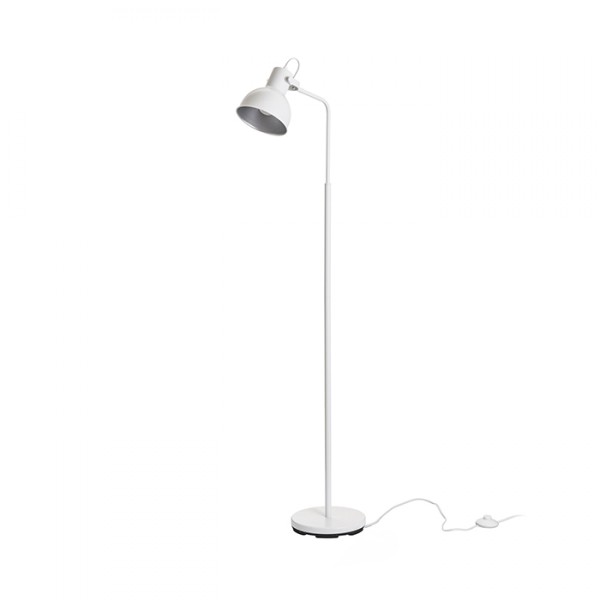 Lampadaire ROSITA blanc/gris argent 230V LED E27 11W