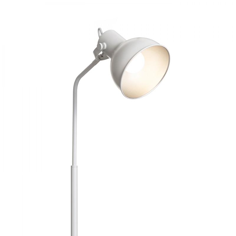 Lampadaire ROSITA blanc/gris argent 230V LED E27 11W