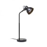 Lampe à poser ROSITA table noir/jaune or 230V LED GU10 9W