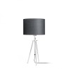 Lampe à poser GARDETTE table noir aluminium 230V LED E27 15W