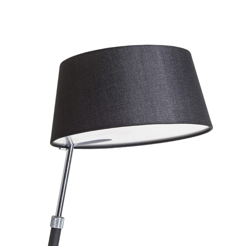 Lampe à poser RITZY table noir chrome 230V LED E27 15W