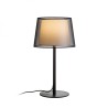 Lampe à poser ESPLANADE table noir transparent/blanc chrome 230V LED E27 15W